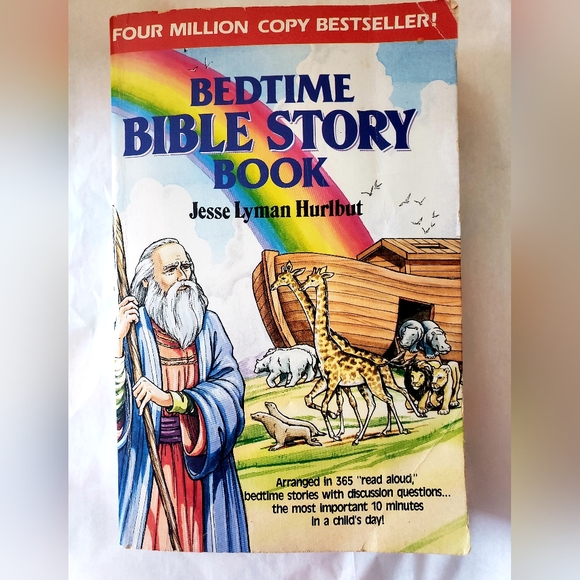 Rare 1989 Colorful Bedtime Bible Story Book!